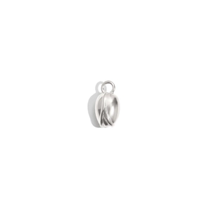 Pendentif bourgeon de tulipe en acier inoxydable argenté pour la création de bijoux