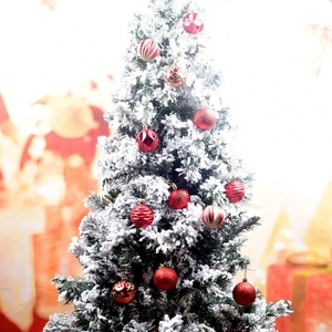 Painted Christmas Tree Decoration Balls Glitter Matte Texture Electroplated Plastic Hanging Ornaments For Holiday Party Home Decor