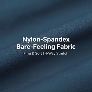 High waist dark blue nude-feeling yoga leggings for women in soft knitted sports fabric