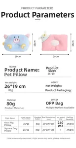 Größentabelle für Haustierkissen mit Maßen 26x19cm und weichem T-Shirt-Stoffmaterial
