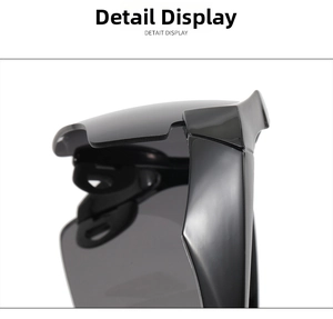 Close-up of the durable hinge mechanism and glossy frame of the cycling sunglasses