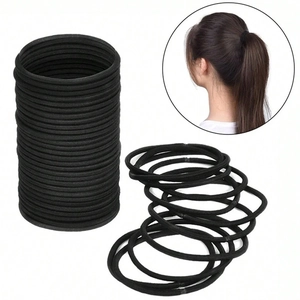 Seamless High Elastic Hair Ties Thick Ponytail Holders No Damage Durable Solid Color Hair Bands For Women Girls Daily