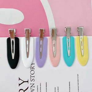 Lot de 6 pinces à cheveux sans trace en plastique et métal pour maquillage