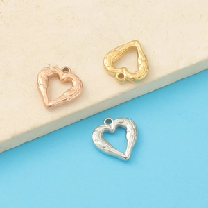 Hollow Heart Angel Wing Charms 304 Stainless Steel Pendants For DIY Jewelry Making Necklaces Bracelets Accessories