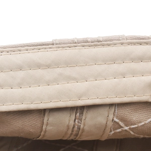 British vintage cotton newsboy cap in khaki showing reinforced stitching detail and canvas