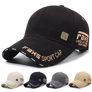 Cotton Baseball Cap Embroidered Letter FBXS Adjustable Sun Hat Streetwear Retro Sport For Men Women