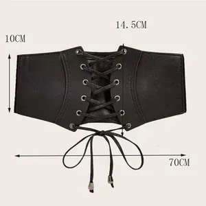 Spécifications détaillées de taille pour ceinture corset élastique femme avec dimensions