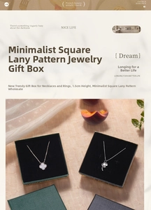 Macro shot of minimalist square jewelry boxes with Laini texture and black velvet lining