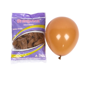 Premium 10 inch 2.2g brown matte latex balloon pack for party decoration