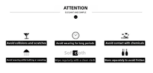 Detailed care instructions for stainless steel bracelets including cleaning and maintenance tips