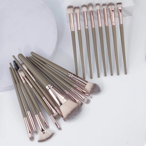 Professional Makeup Brushes Eyeshadow Powder Blending Synthetic Fiber With Plastic Handle Aluminum Tube Beauty Tools