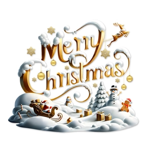 3D Merry Christmas window stickers with Santa, snowman, and gold festive trees