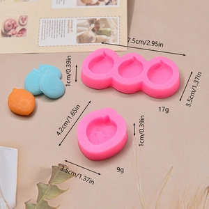 Pink silicone strawberry molds for fondant and chocolate DIY cake decorating