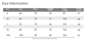 Detailed size chart for retro qipao dress showing bust and waist measurements