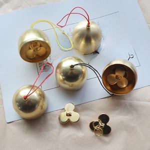 Pendentif Cloche De Carillon En Cuivre Alliage Matériel De Bricolage Métal Ornement Rétro Pour Maison Temple Décoration