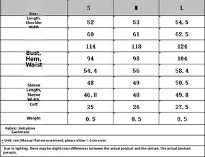 Detailed size chart for women twill jacket and pants set with fabric specifications