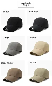Quick-dry sports baseball caps shown in a grid of six essential outdoor earthy colors