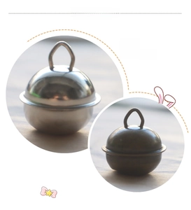 Détails de cloches de 22mm en bronze et argent avec trou de 3-4mm pour colliers d'animaux