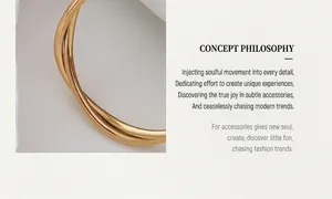 Close-up of double-strand twisted 18k gold plated earrings with a high-polished finish