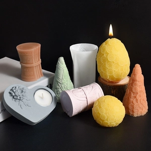 Moules à bougies en silicone 3D avec motifs détaillés de billets et pièces de monnaie