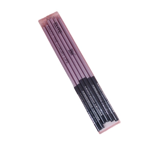 Pack of 6 purple and black spiral curved pencil birthday candles for cake decoration