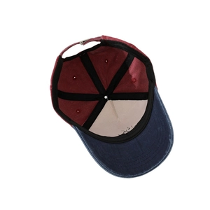 Kids vintage washed baseball cap with lion print and adjustable silver metal buckle back