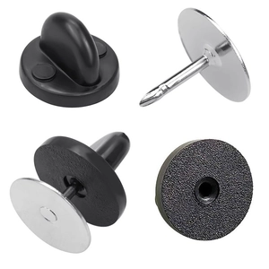 Brooch Pin Backs Butterfly Clutch Rubber Pin Backs For Badge DIY Jewelry Making Metal PVC Replacement Lapel Pin Findings