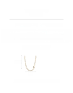 Detail showing 122cm long multilayer glass pearl necklace with copper zircon charms