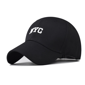 NYC Letter Embroidery Baseball Cap Cotton Twill Casual Curved Brim Adjustable Strap Fashion Sun Hat For Men Women