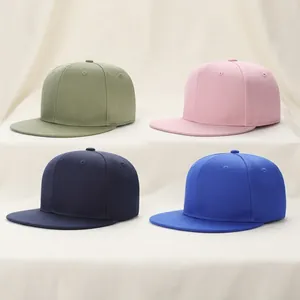 Casquettes snapback à bord plat avec broderie 3D et options de sérigraphie