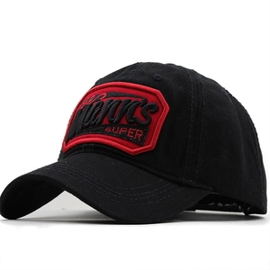 Baseball Cap Cotton Embroidery Patch Retro Sun Protection Outdoor Sports Hat Unisex Versatile Casual