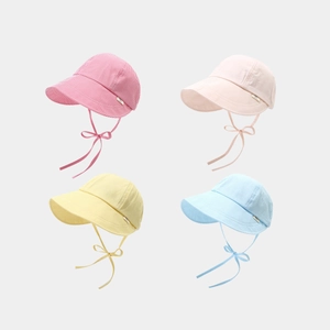 Kids Baby Sun Hat Wide Brim Striped Quick Dry Breathable Bucket Hat With Windproof Adjustable Strap For Boys Girls