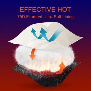 Three-layer thermal winter ski gloves featuring heat-trapping fleece and 75D soft lining
