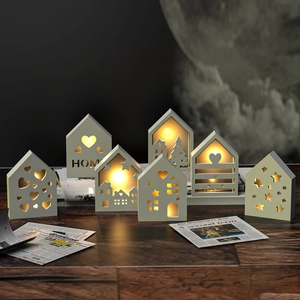 Vue détaillée de moules en silicone pour lampes maison DIY avec lettres HOME lumineuses