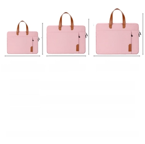 Gedetailleerde maattabel voor 13.3, 14 en 15.6 inch roze laptophoezen met handvat