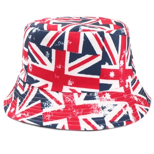 Chapeau bob réversible avec imprimé drapeau britannique et motif Union Jack délavé pour le soleil