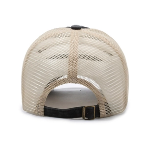 Vintage Baseballkappe mit atmungsaktivem Netzstoff und verstellbarem Metallverschluss hinten