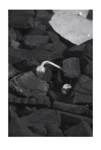 Detailed view of the irregular hammered texture and organic shape of this S925 silver ring