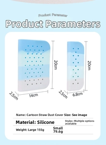 Silicone pencil case detail showing large and small size dimensions with weight specs