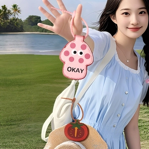 Magnetic Hat Clip PU Leather Portable Anti Lost Hat Holder For Travel Outdoor Bag Charm Mushroom Pineapple Shapes