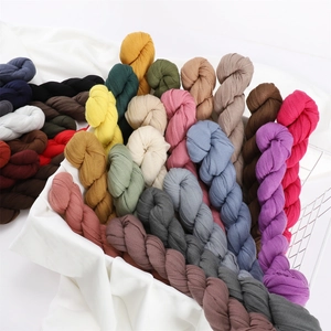 Breathable solid cotton linen scarf collection in multiple vibrant colors for women