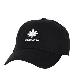 Cotton Baseball Cap With Maple Leaf Letter Embroidery Adjustable Metal Buckle Outdoor Sun Protection Dad Hat Men Women