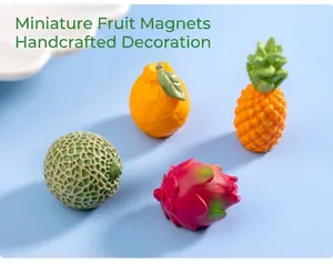 Mini adornos de frutas de resina para microlandscapes, manualidades DIY y cajas sorpresa bonitas.