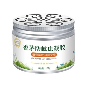Detail of 120g Lemongrass Anti-Mosquito Gel with plant-based formula for safe home use