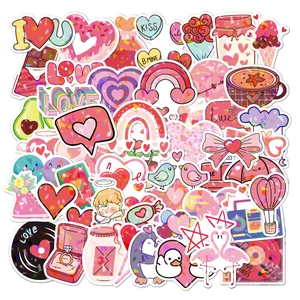 Detailed view of holographic heart stickers with love patterns for DIY decoration