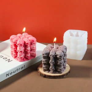 DIY Halloween schedel siliconen mal voor kaarsen met afgewerkte gotische decoratieve kaarsen