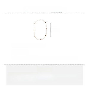 Dettagli della collana lunga 154cm in occhio di tigre e perle con specifiche tecniche