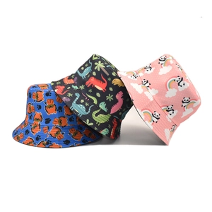 Reversible Bucket Hat Cotton Polyester Animal Print Sun Protection Wide Brim Outdoor Summer Travel Casual Hat