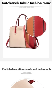 Detailed view of the scratch-resistant leather texture and fine stitching on the tote bag
