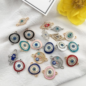 Hamsa Hand and Evil Eye alloy pendants for DIY necklace and bracelet jewelry making